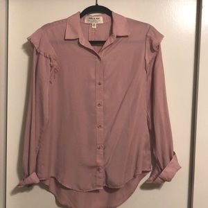 Anthropologie Cloth & Stone Pink Button Up